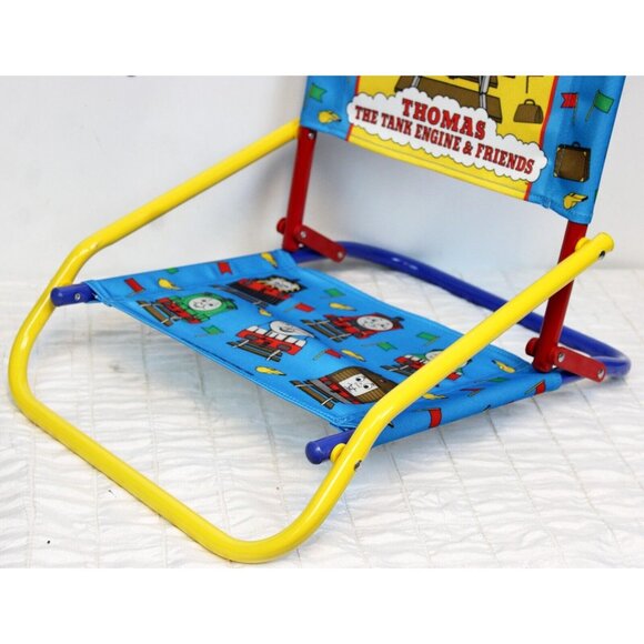NEW 1999 Thomas The Train Beach Folding Chair Short Leg Low Kids Fabric Henry - Picture 3 of 10